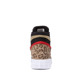 Supra Mens JAGATI Animal/white High Top Shoes | CA-11233